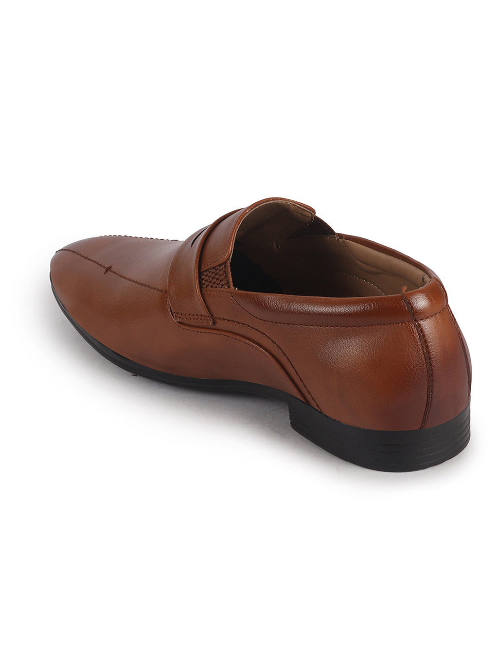 Men Tan Formal Office Wear Slip On Shoe with Cushioned Insole|Pointed Toe Classic Loafer for Wedding, Party, Business Meetings with Comfort