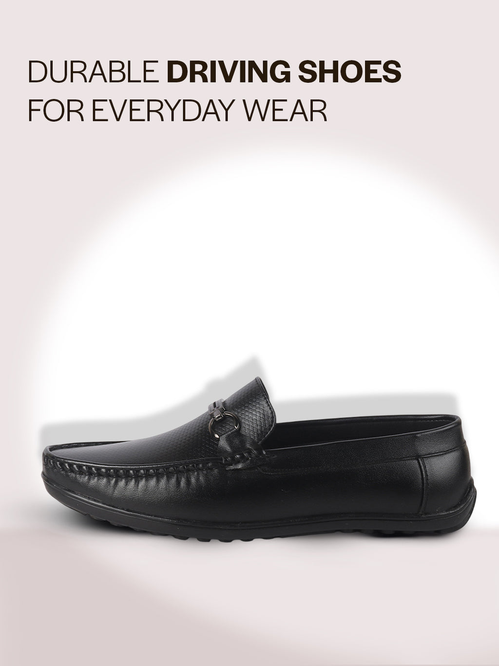 men dark leather loafers