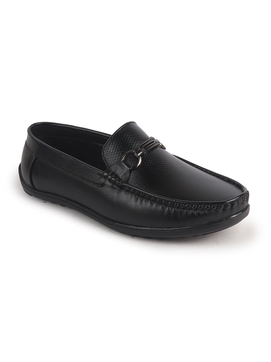 men driving loafers with metal buckle