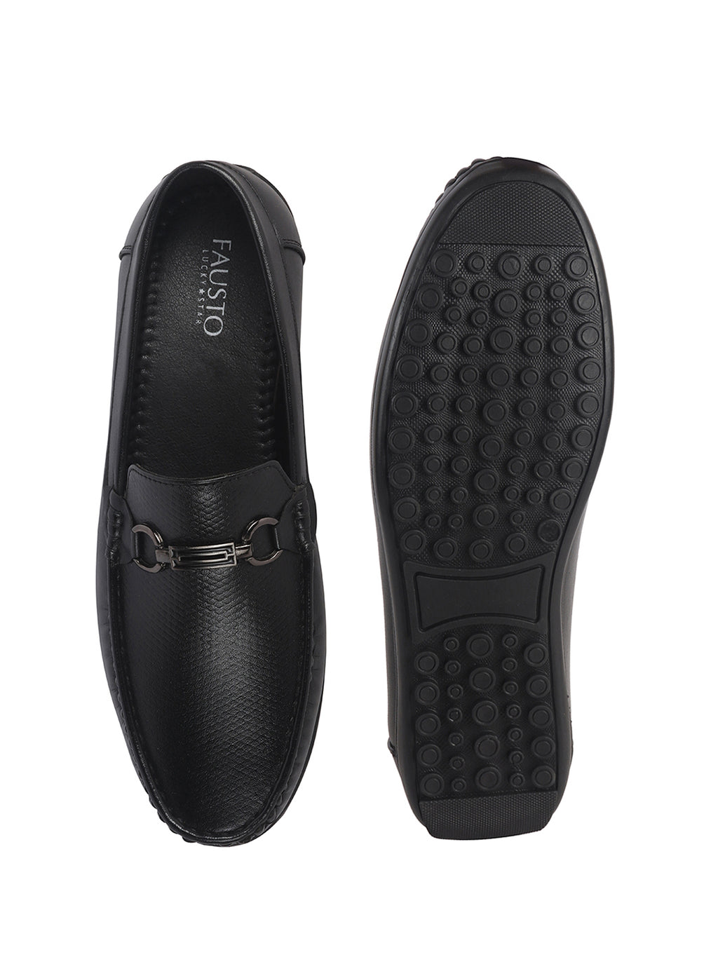 dark leather slip ons men