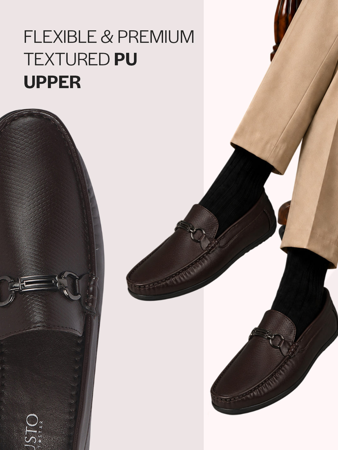 men dress loafers with bit strap