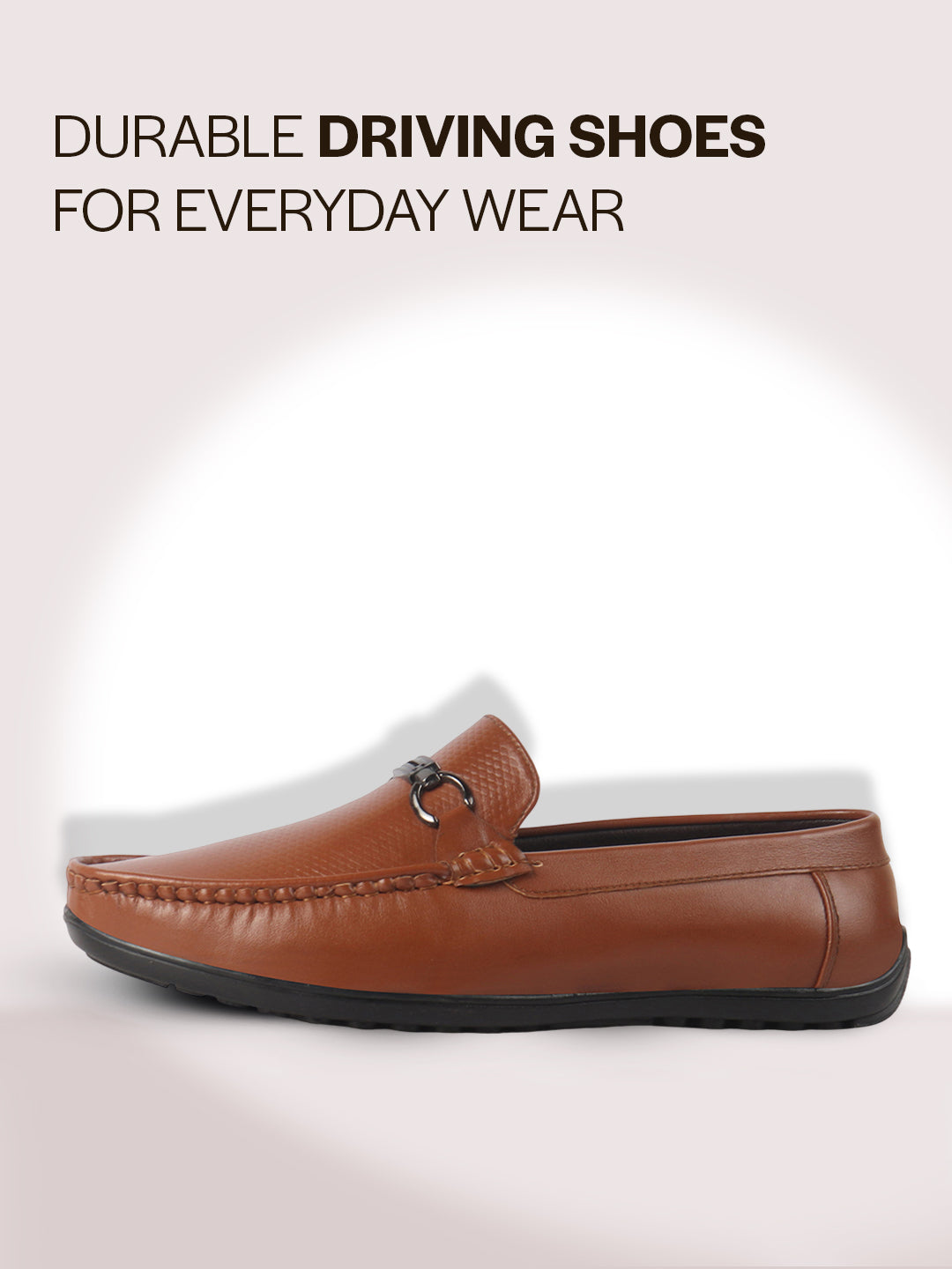 men dark leather loafers