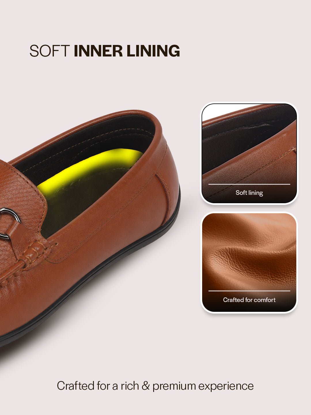 men dark leather loafers