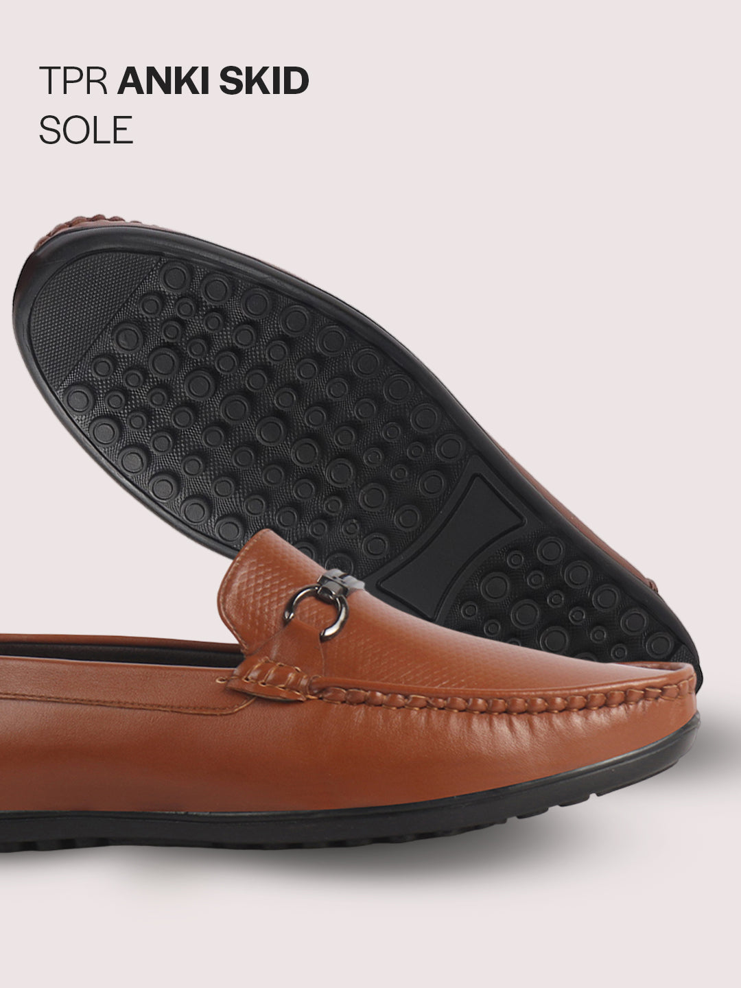 men dark leather loafers