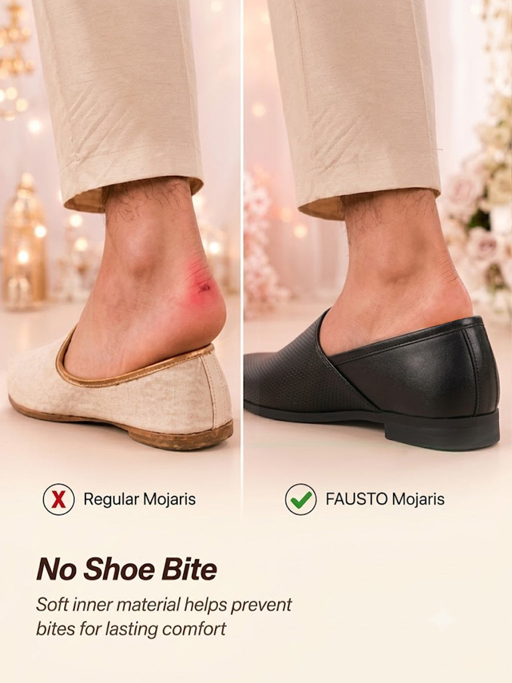 Men Black Ethnic Wedding Traditional Textured Slip On Juttis and Mojaris | Lightweight Cushioned Insole, Anti-Skid Sole | Perfect Shoe for Kurta Pyjama Outfits, Sherwani