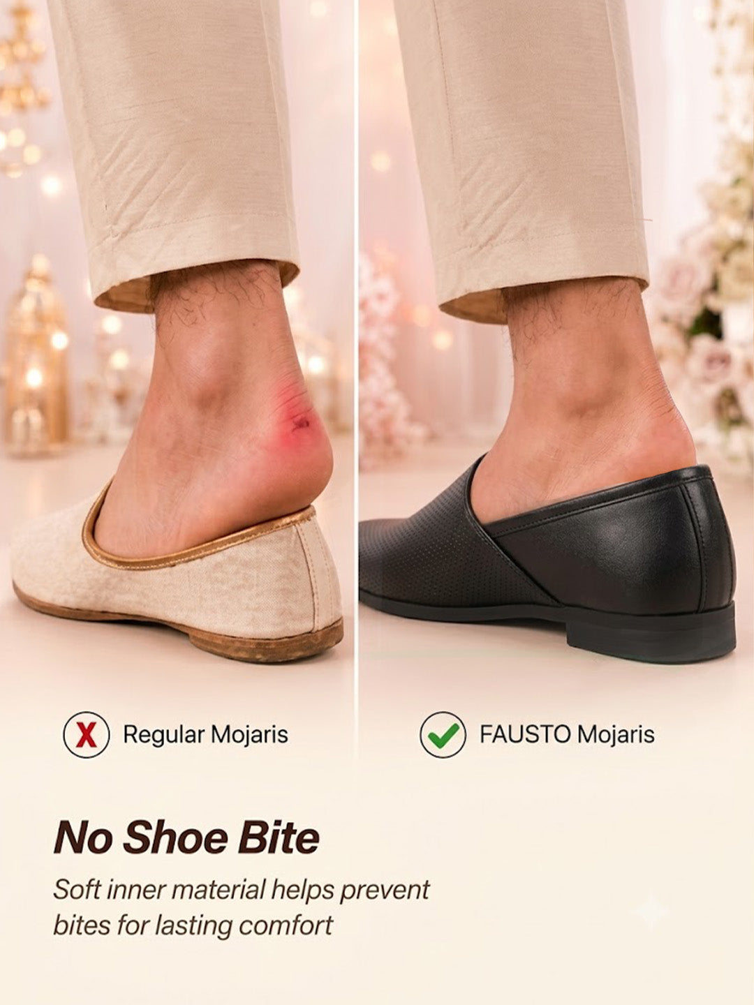 Men Black Ethnic Wedding Traditional Textured Slip On Juttis and Mojaris | Lightweight Cushioned Insole, Anti-Skid Sole | Perfect Shoe for Kurta Pyjama Outfits, Sherwani