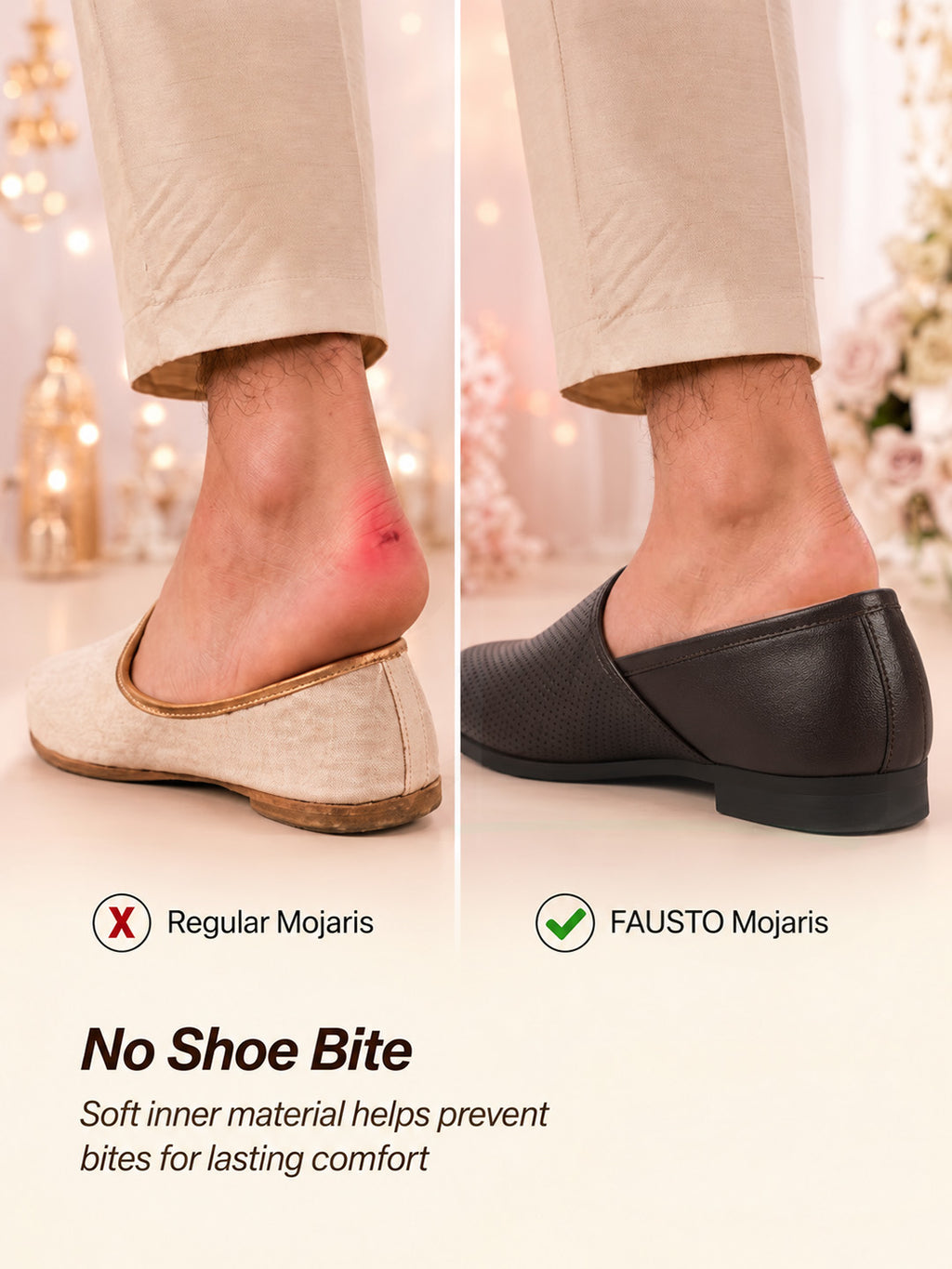 Men Brown Ethnic Wedding Traditional Textured Slip On Juttis and Mojaris | Lightweight Cushioned Insole, Anti-Skid Sole | Perfect Shoe for Kurta Pyjama Outfits, Sherwani