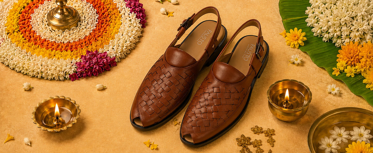 Men Black Handcraft Perforated Upper Ethnic Peep Toe Peshawari Hook and Loop Sandals for Wedding|Lightweight Slip Ons Formal, Festive, Traditional Dress