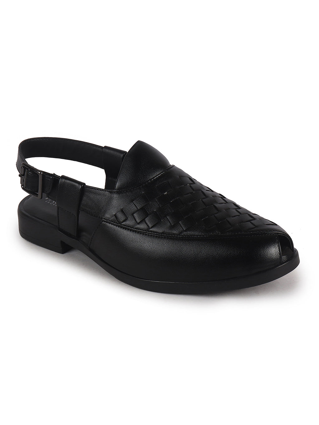 men slip on peshawari chappal