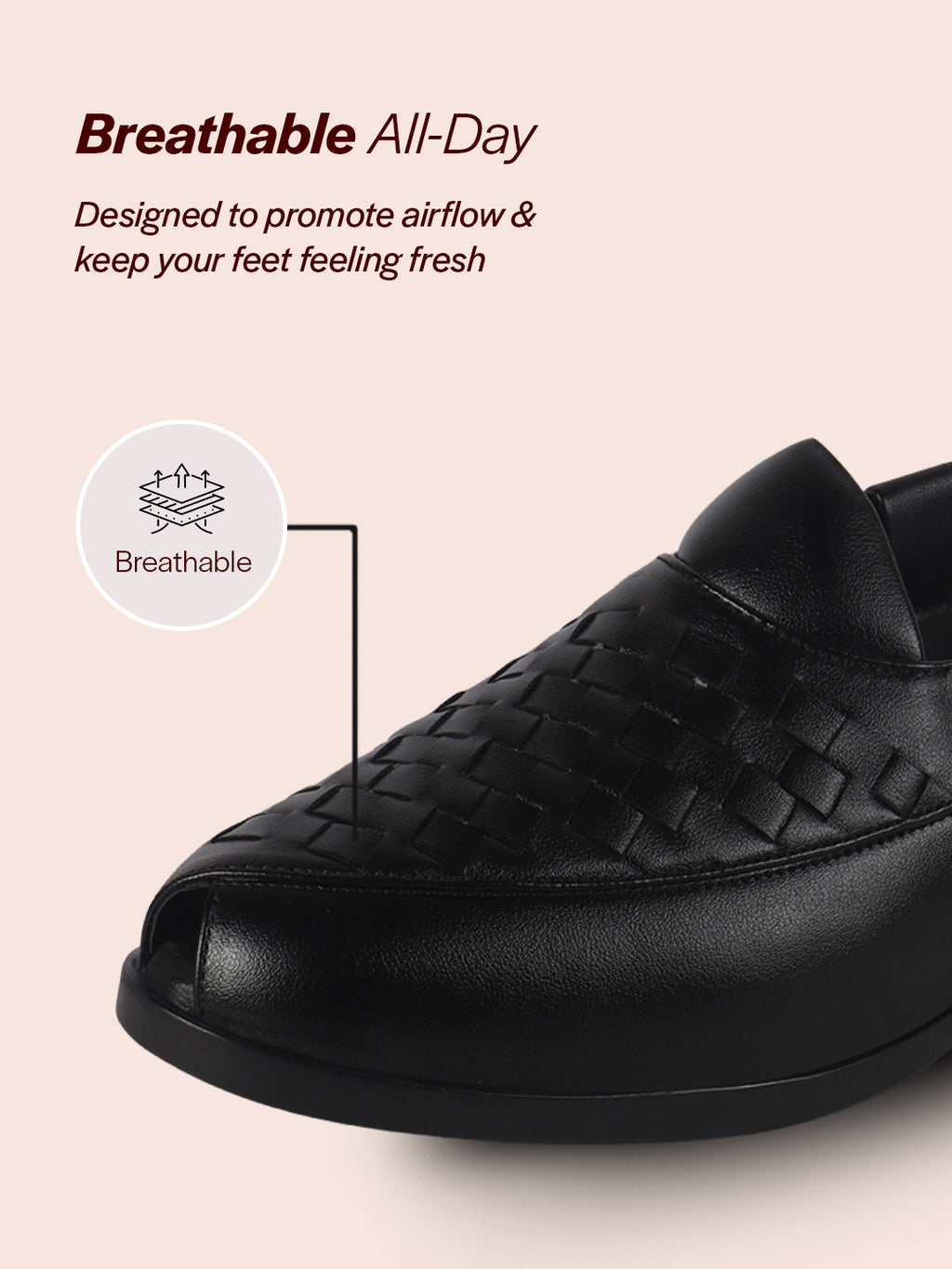 men slip on peshawari chappal