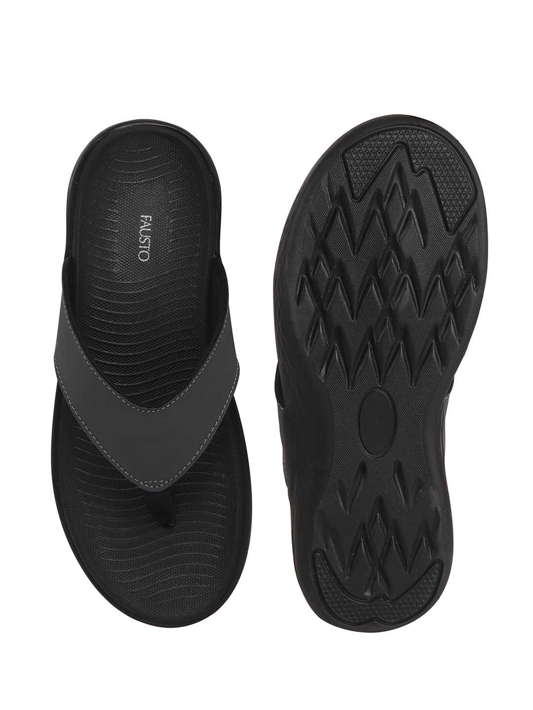 men t-strap slippers