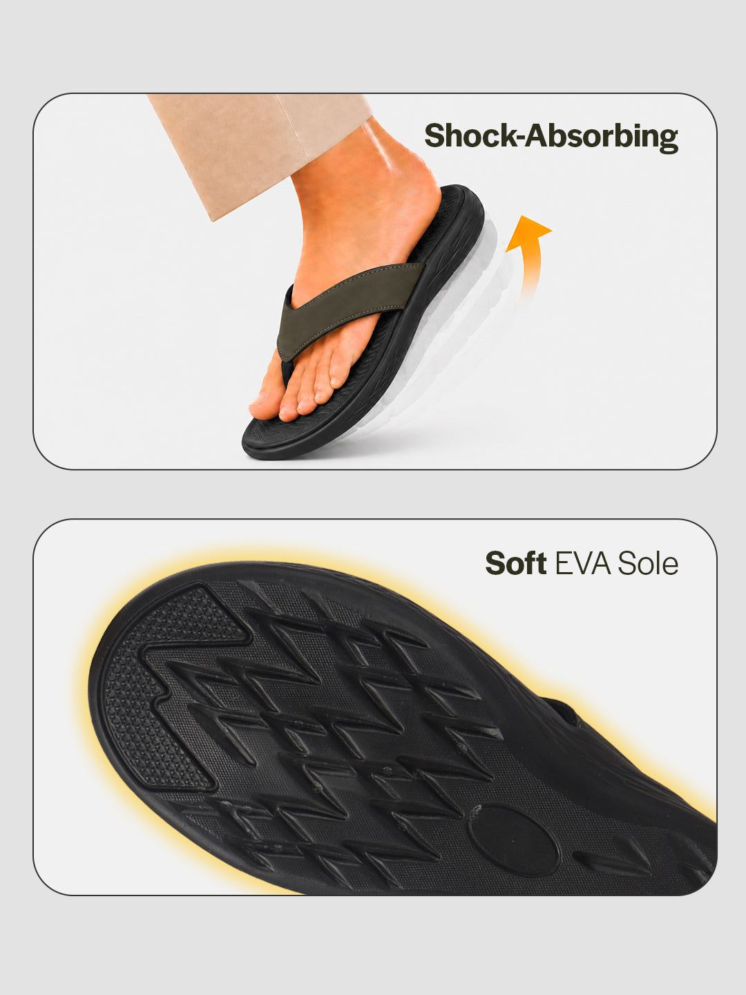 men t-strap slippers