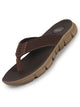 Men Brown Soft EVA Pad Insole Fabric T-Strap Beach Slippers|Waterproof Monsoon Featherlite Anti Skid EVA Sole Thong Slipper for Rainy Season