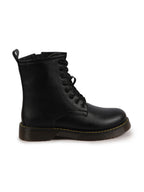 Shop Women Black Classic High Ankle 8-Eye Lace Up Casual Long Boots For Travelling|Trekking Online.