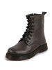 Women Grey Classic High Ankle 8-Eye Lace Up Casual Long Boots For Travelling|Trekking
