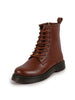 Women Tan Classic High Ankle 8-Eye Lace Up Casual Long Boots For Travelling|Trekking