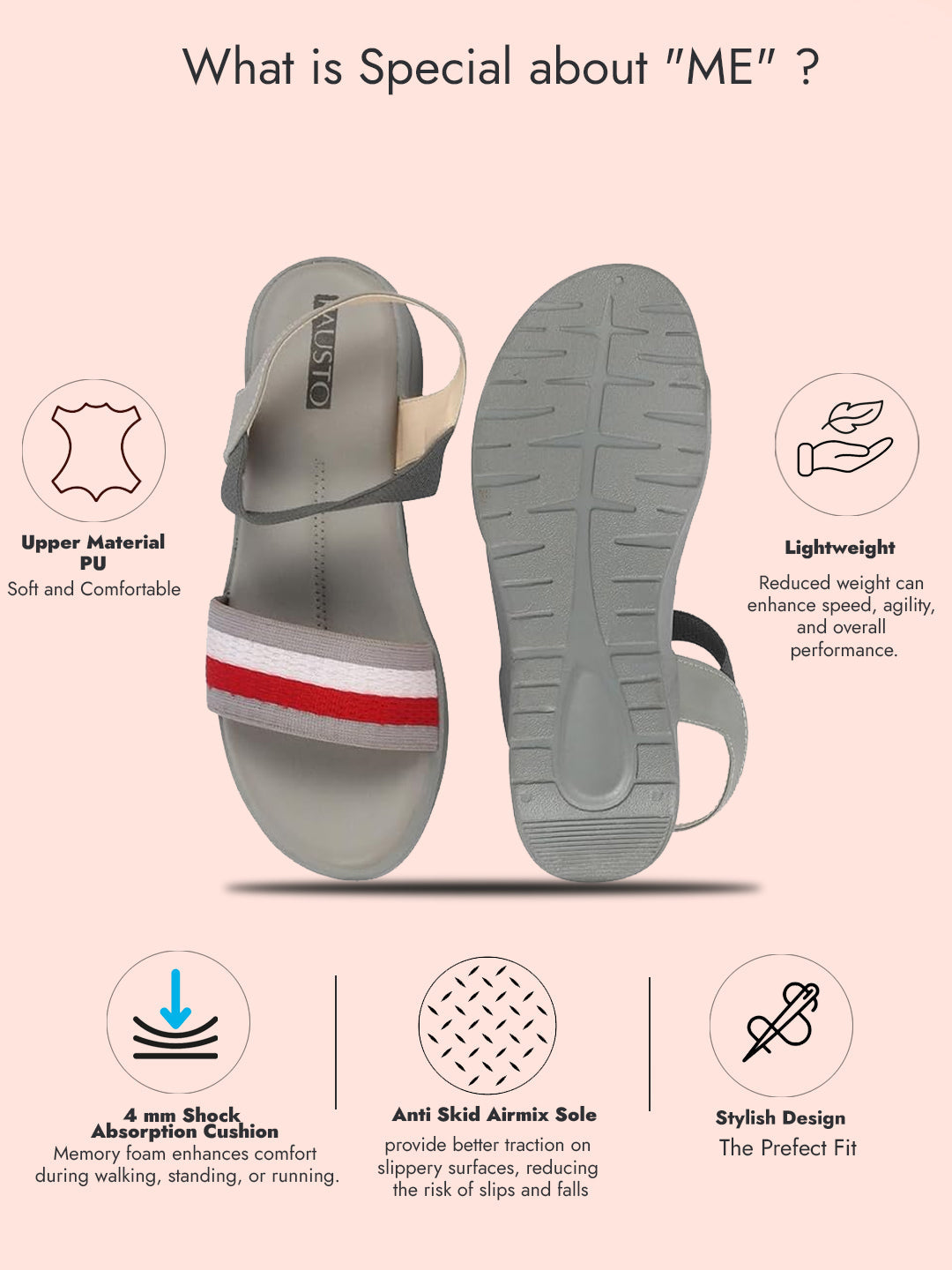 Shop Women Grey Open Toe Multi Color Strap Platform Woven Design Slip On Sandals Online.