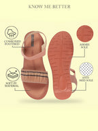 Shop Women Pink Open Toe Multi Color Strap Platform Woven Design Slip On Sandals Online.