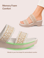 crystal stone slippers