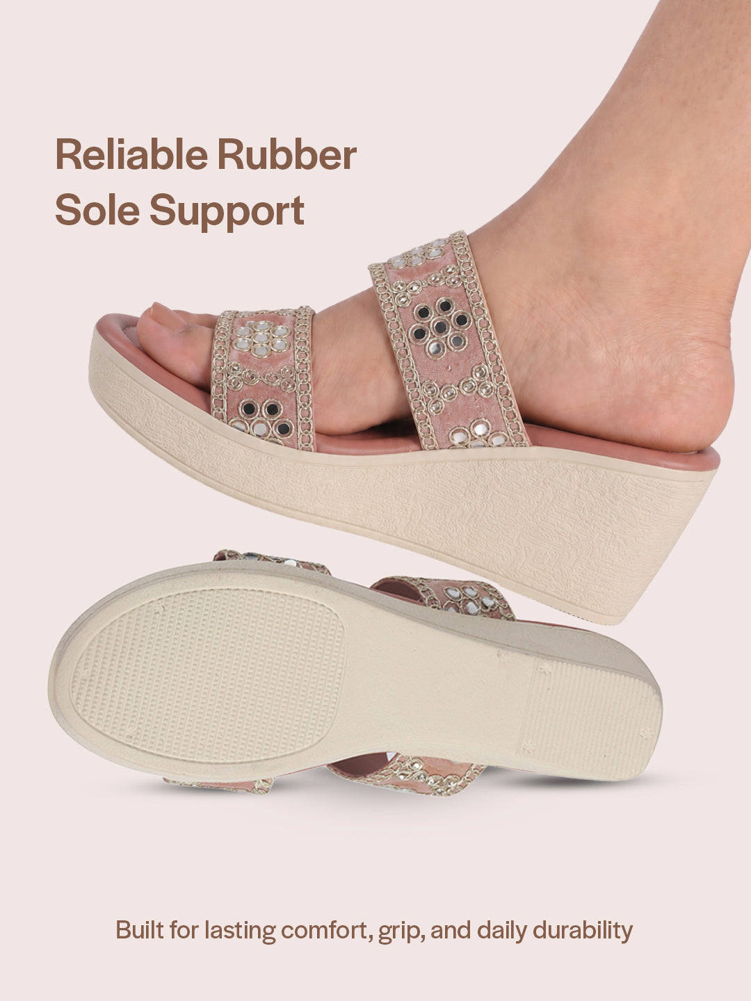 traditional slipper for kurtis saree lehenga