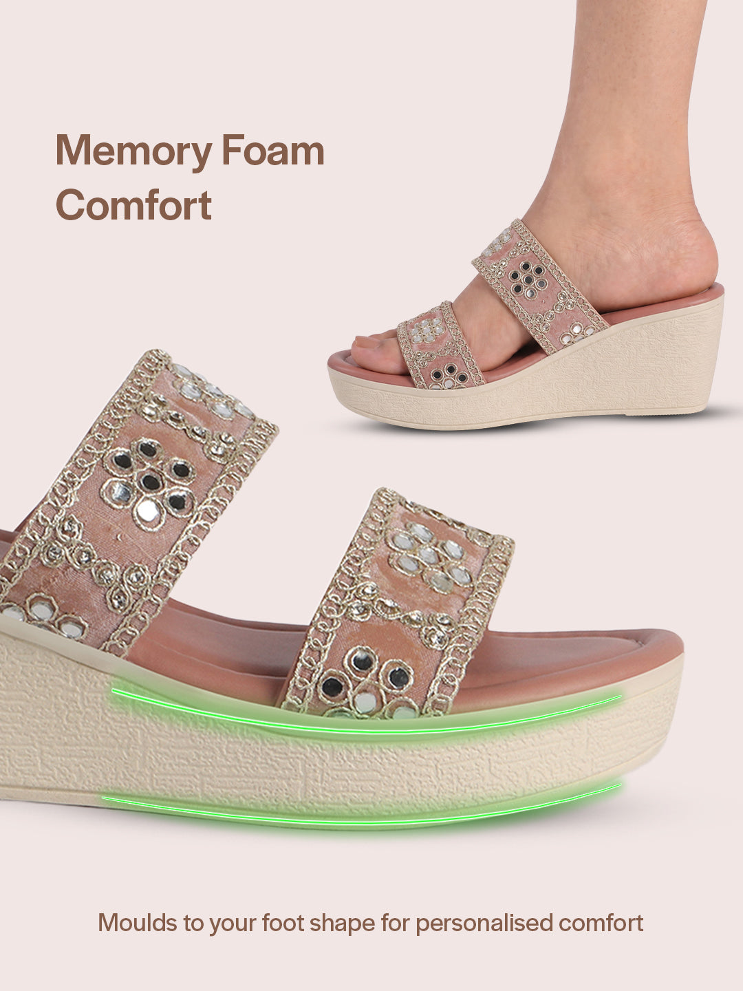 black ethnic party sandals