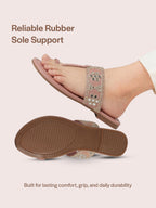 black ethnic party sandals