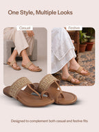 traditional slipper for kurtis saree lehenga