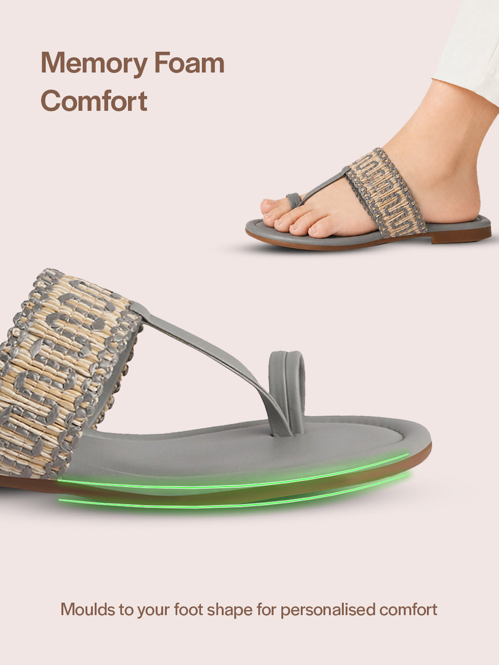 crystal stone slippers