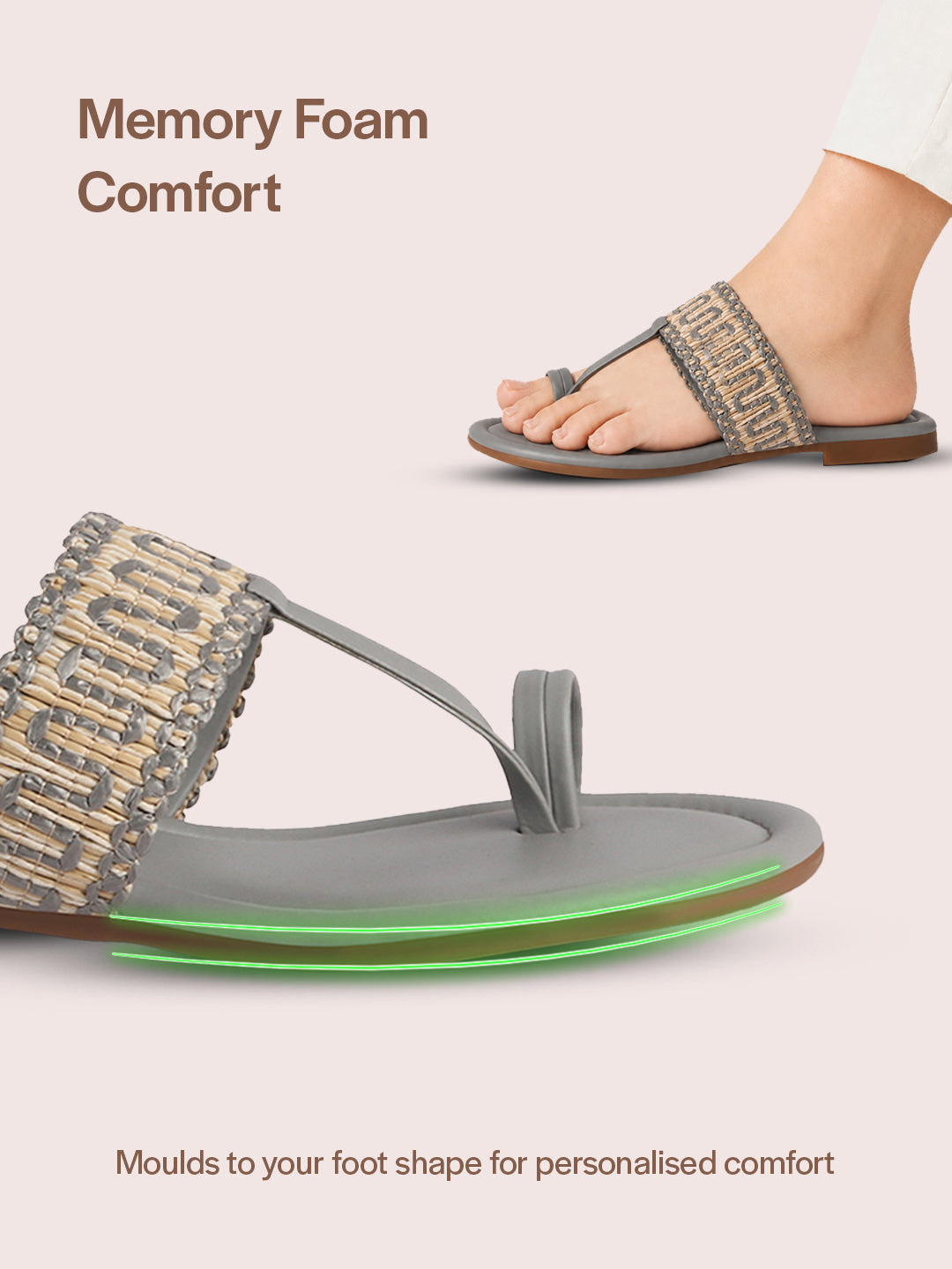 crystal stone slippers