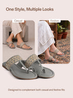 crystal stone slippers