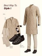 Men Brown Peforated Hook and Loop Shoe Style Roman Sandals|Memory Cushioned Insole|All Day Walking Support, Anti Skid Sole|Office, Casual, Kurta, Festive