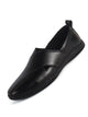 Men Black Cut Leather Side Stitched Ethnic Criss Cross Juttis and Mojaris for Wedding|Flexible Rubber Sole|Slip On Shoe for Pathani Festive Kurta, Party