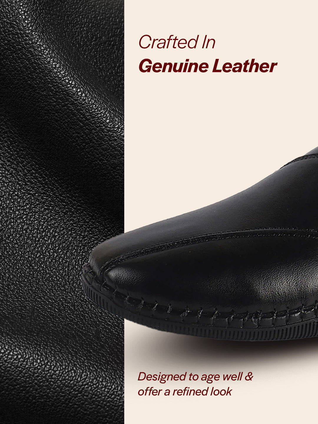 Men Black Cut Leather Side Stitched Ethnic Criss Cross Juttis and Mojaris for Wedding|Flexible Rubber Sole|Slip On Shoe for Pathani Festive Kurta, Party