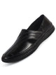 Men Black Cut Leather Side Stitched Ethnic Criss Cross Juttis and Mojari|Flexible Anti Skid Rubber Sole|Slip On Loafer Shoe Wedding, Party, Kurta Dress
