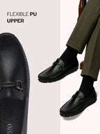 men dark bit loafers