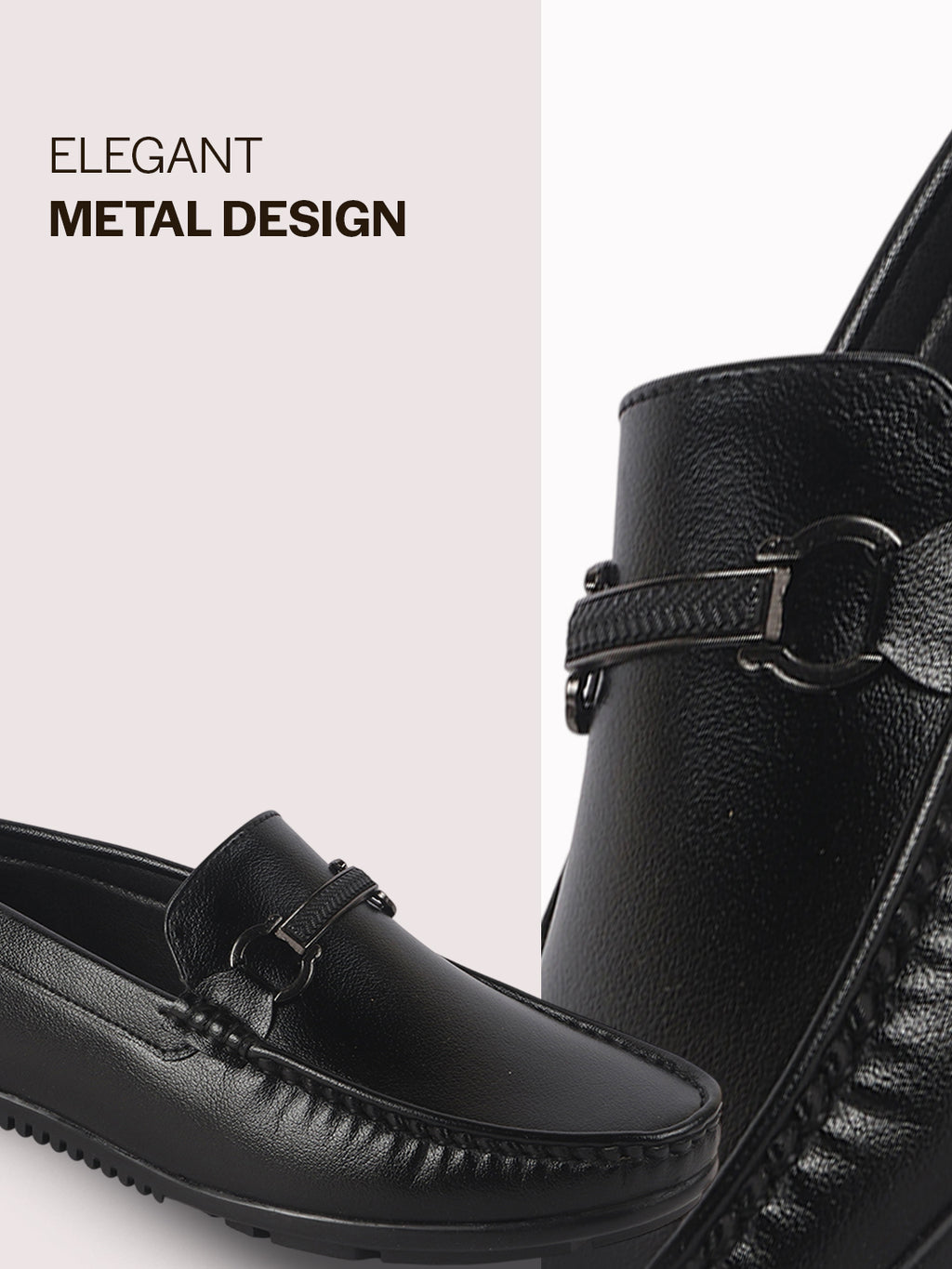 men dark bit loafers