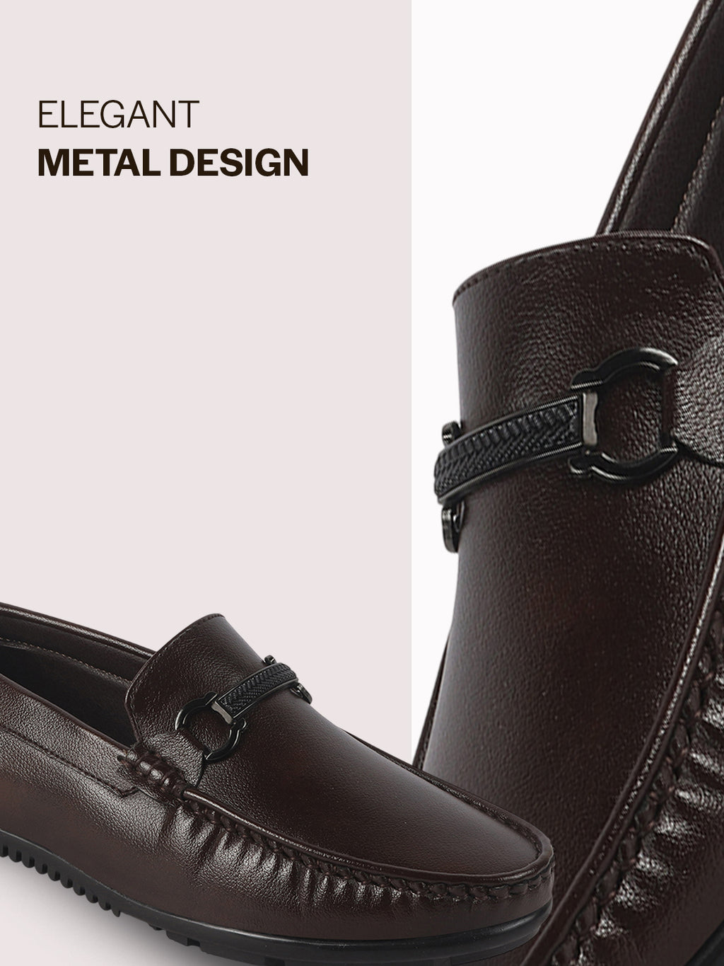 men dress loafers with metal strap