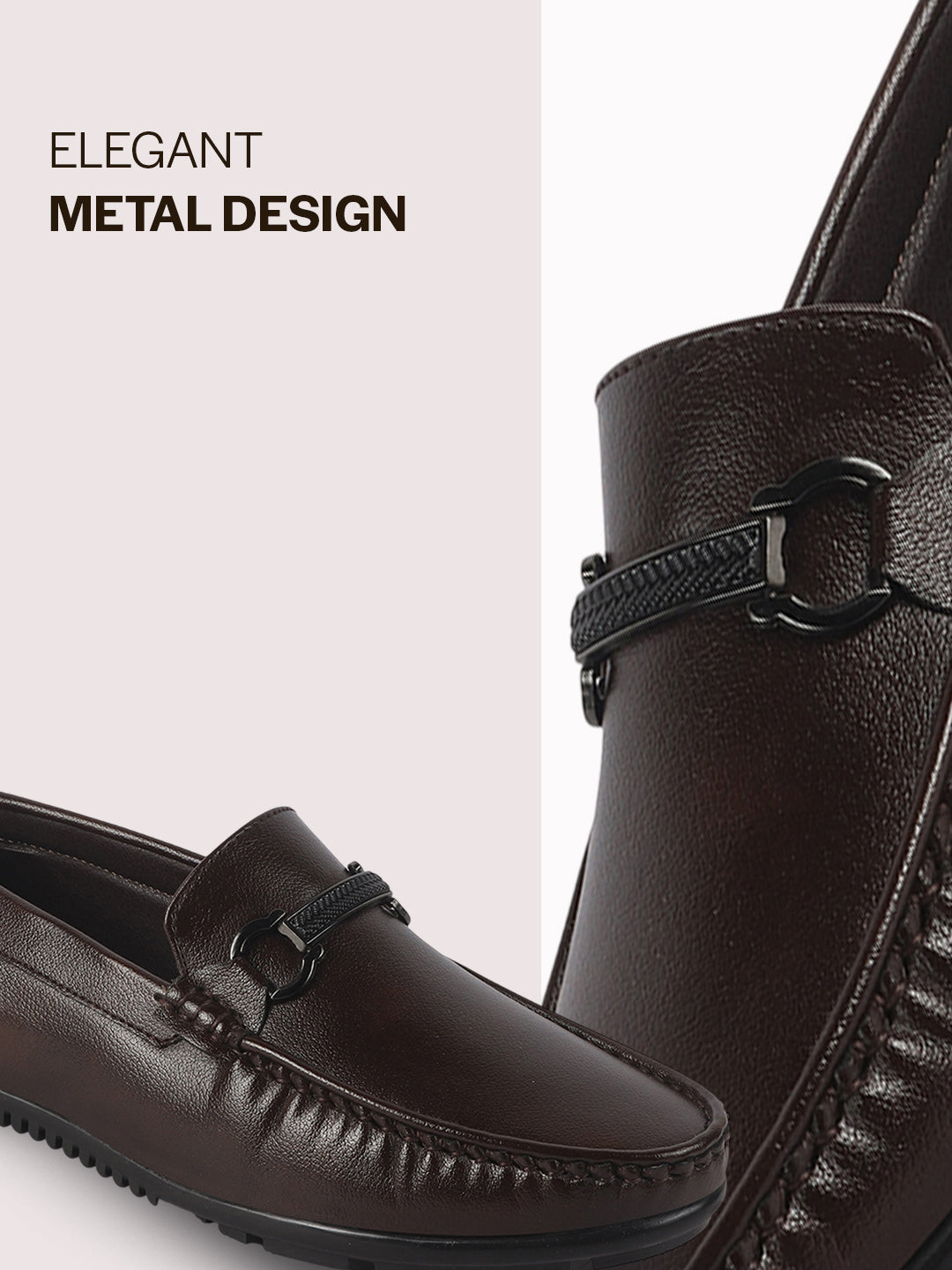 men dress loafers with metal strap
