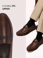men dark bit loafers