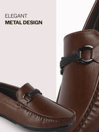 men dark bit loafers