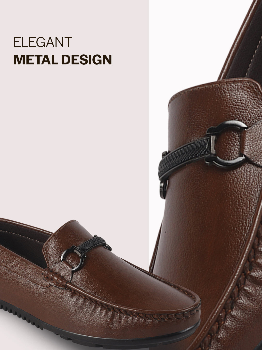men dark bit loafers