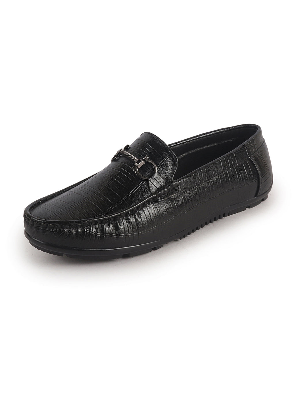 plaid pattern loafers men