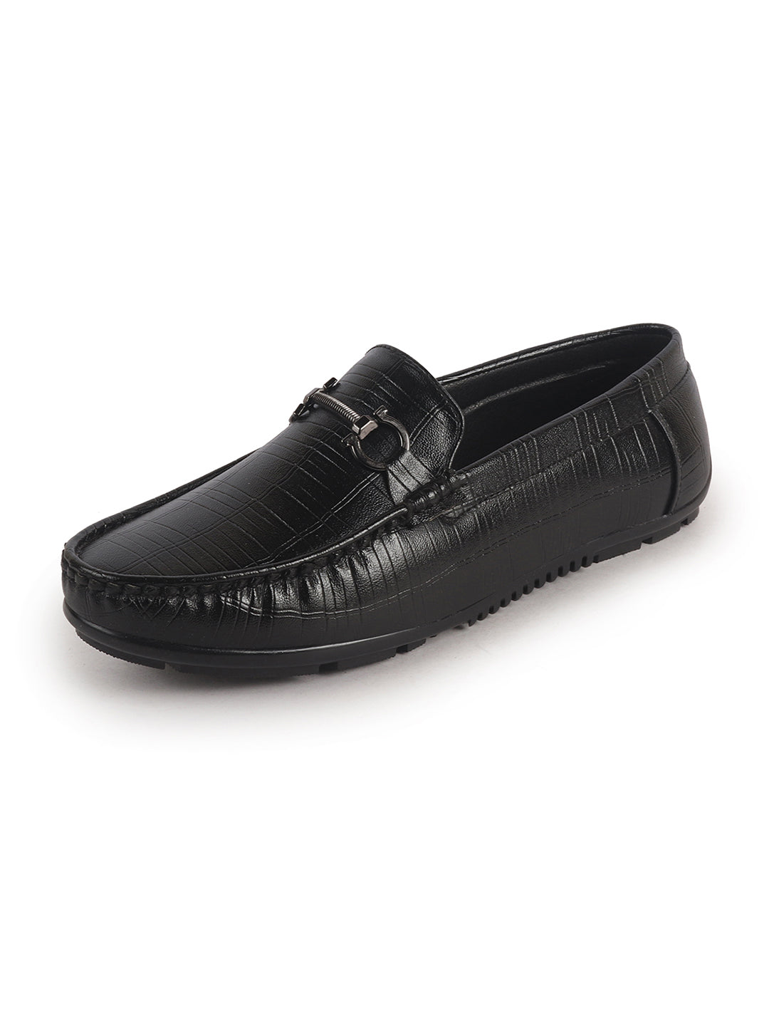 plaid pattern loafers men