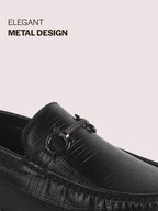 men textured driving loafers