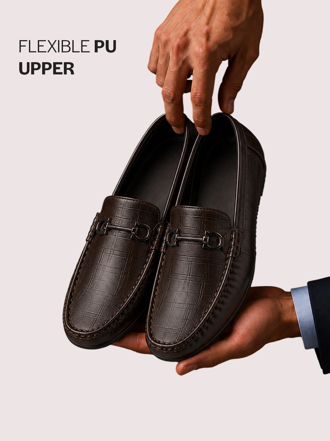 textured slip on shoes men