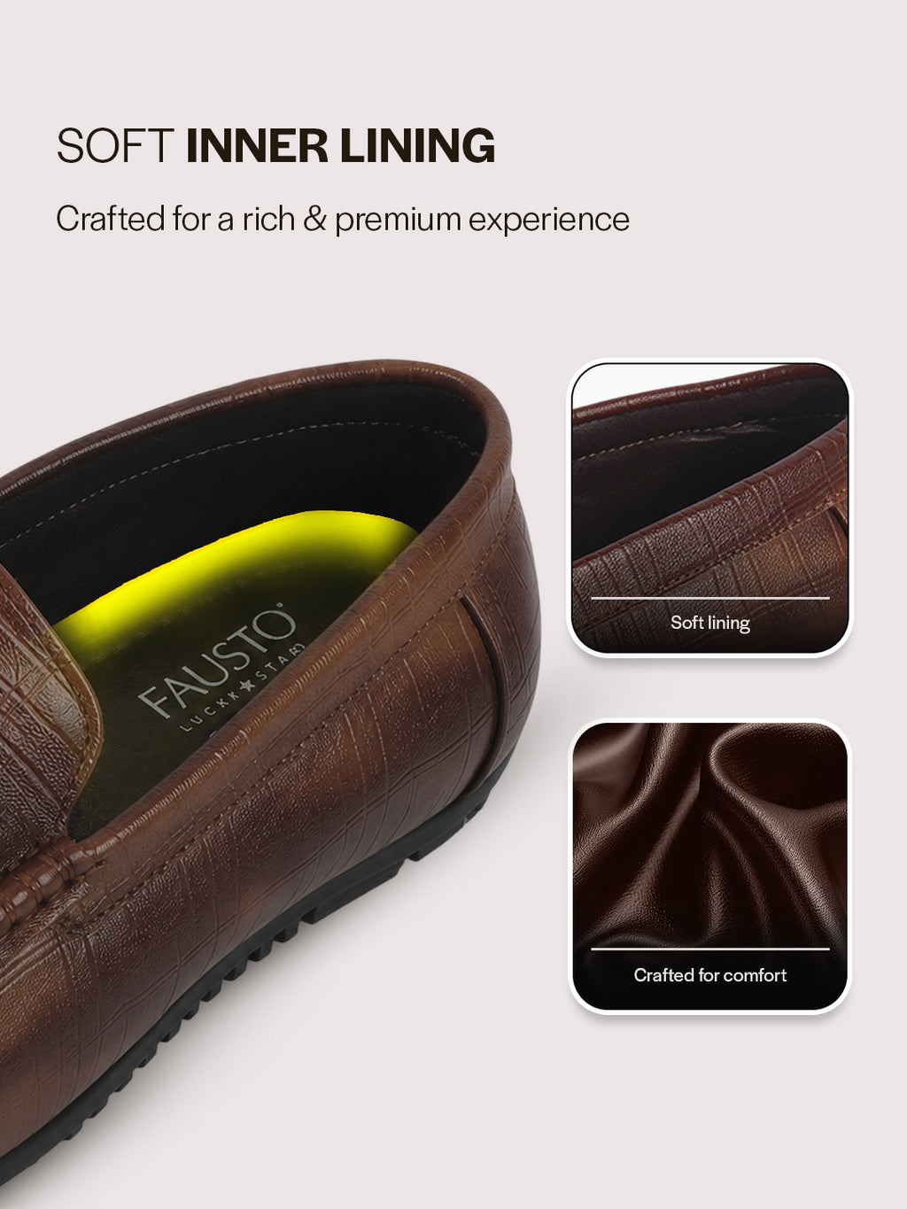 men textured driving loafers