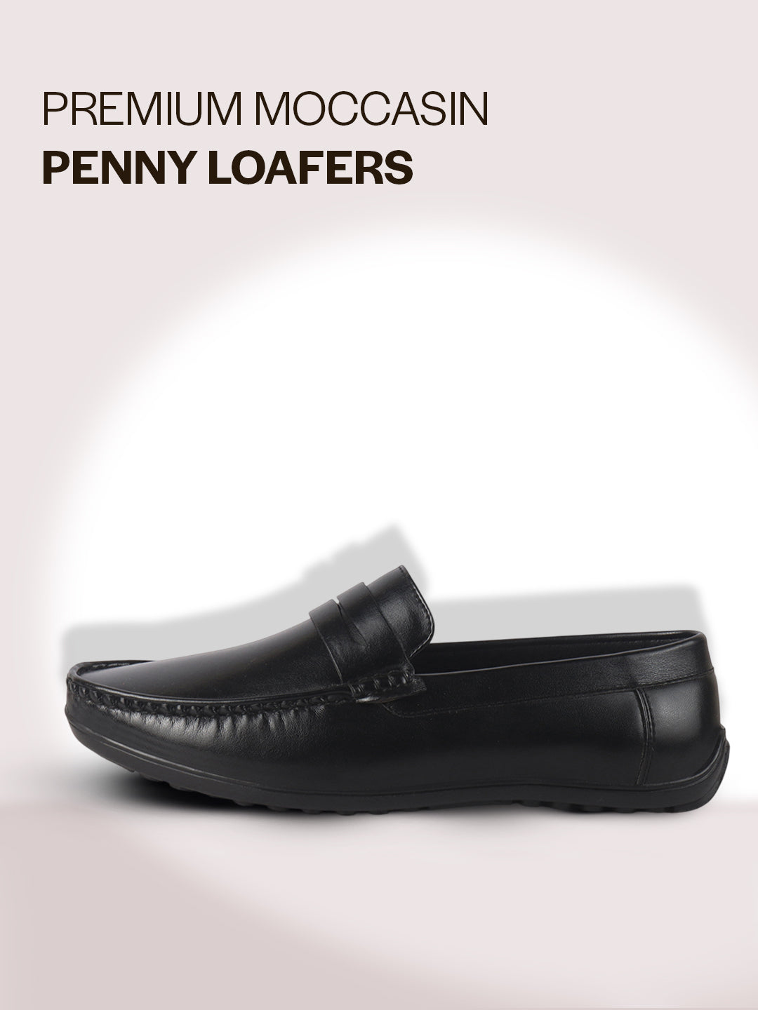 men leather penny loafers