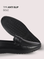 men leather penny loafers