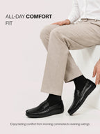 men leather penny loafers