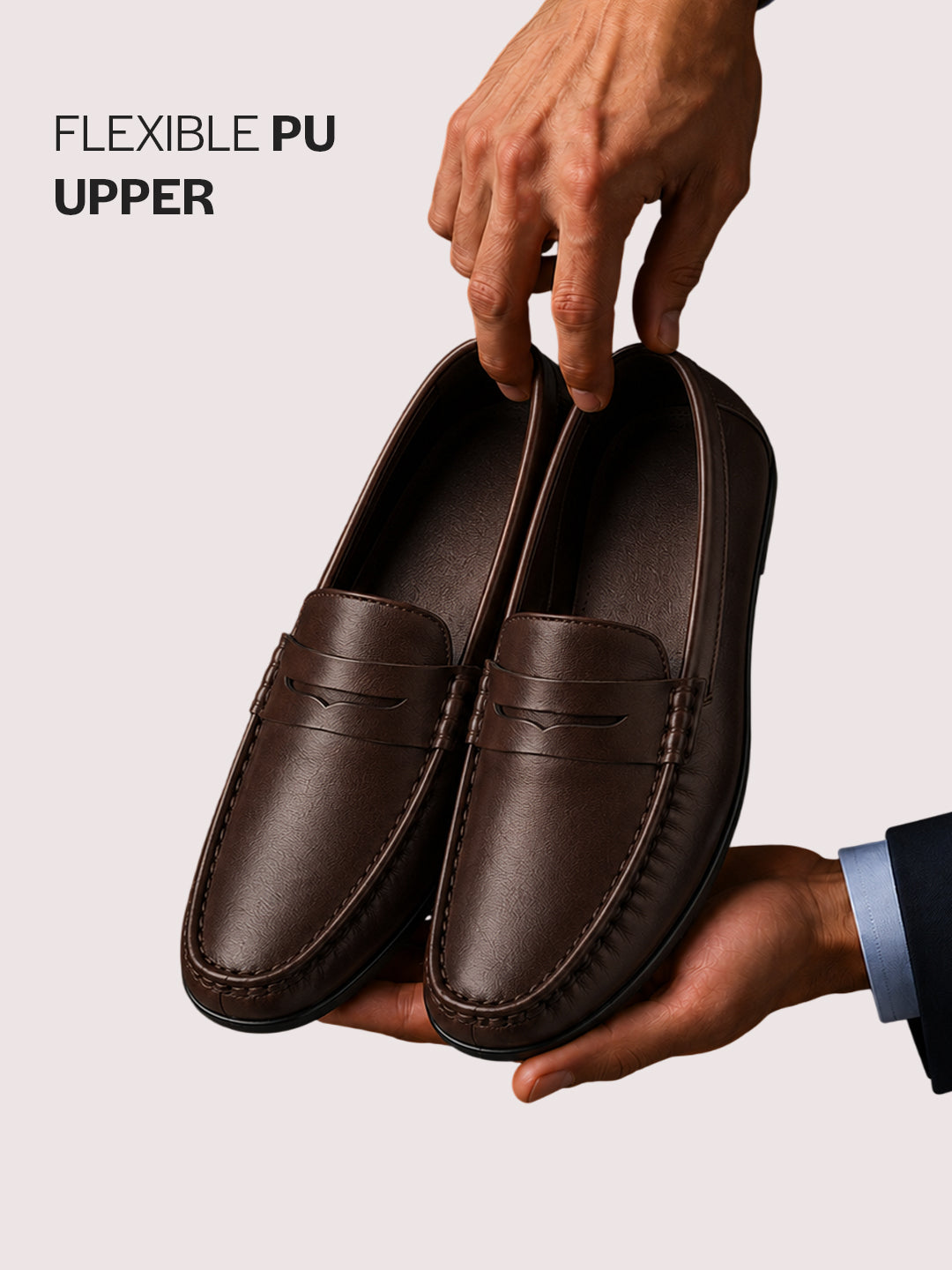 smooth leather loafers men